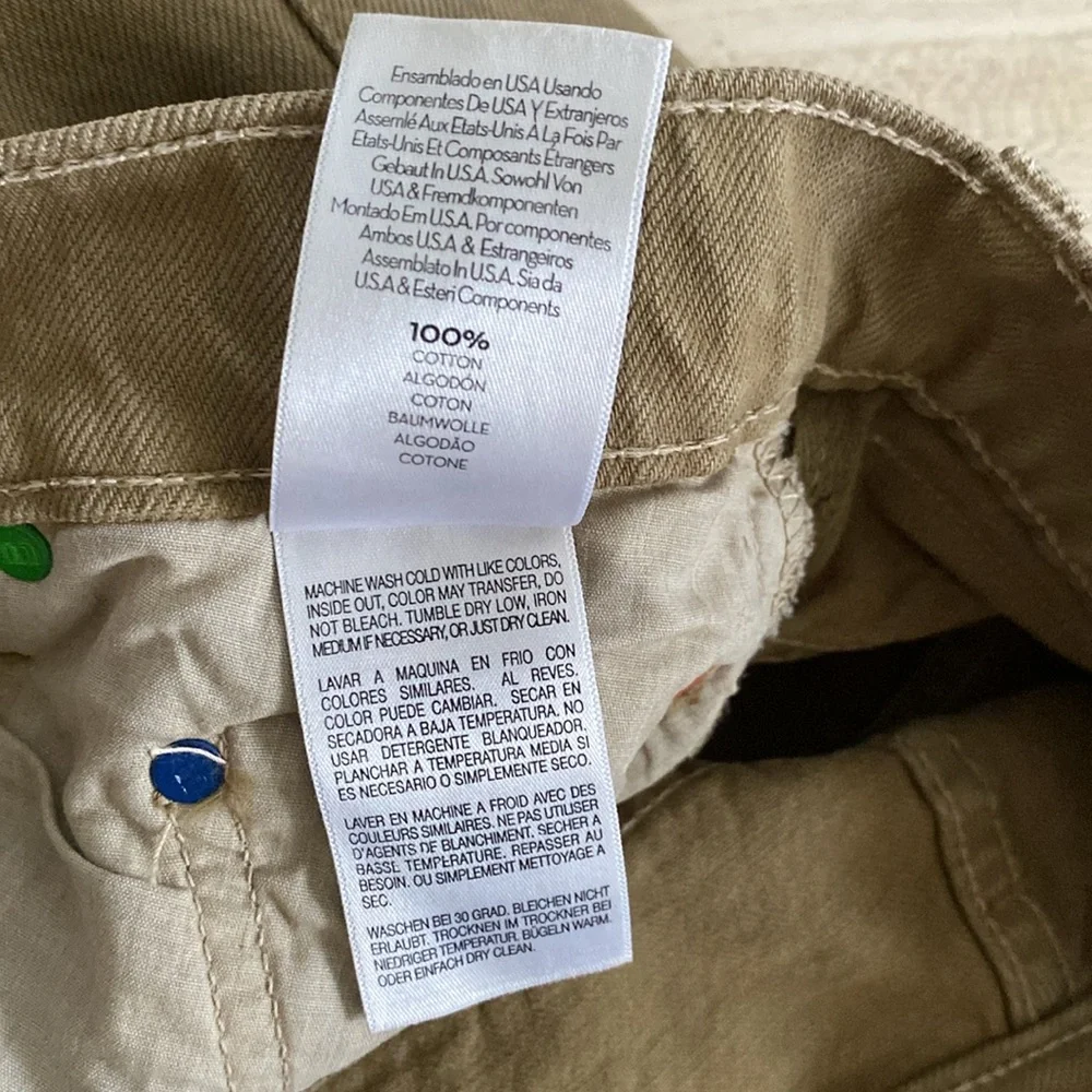 Mother Snacks High Waisted Double Stack Ankle Straight Leg Jeans Army Green 25 - Picture 13 of 14